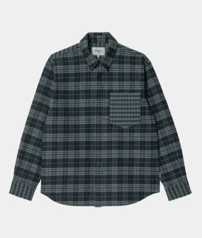 Carhartt WIP Winger L/S Shirt Winger Check, Eucalyptus